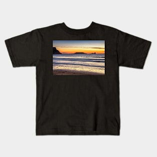 Worms Head, Rhossili Bay Kids T-Shirt